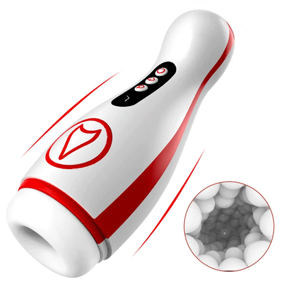 Automatic Masturbator Penis Pumpe Stroker with 3 Sucking & 7 Thrusting & Rotating & Vibrating