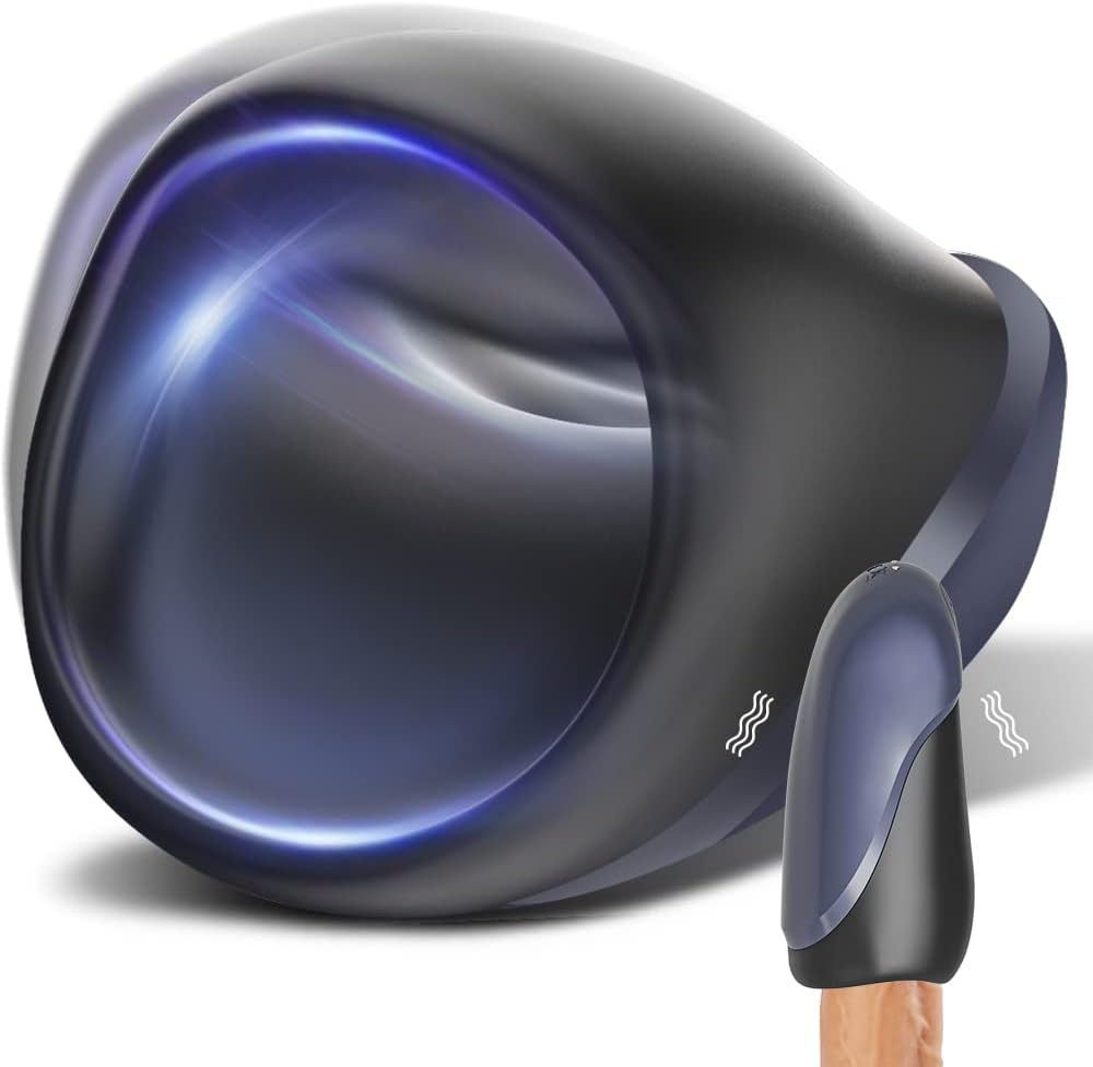 Automatic Penis Trainer Stroker Masturbator with 14 Vibration Modes & 2 Motors