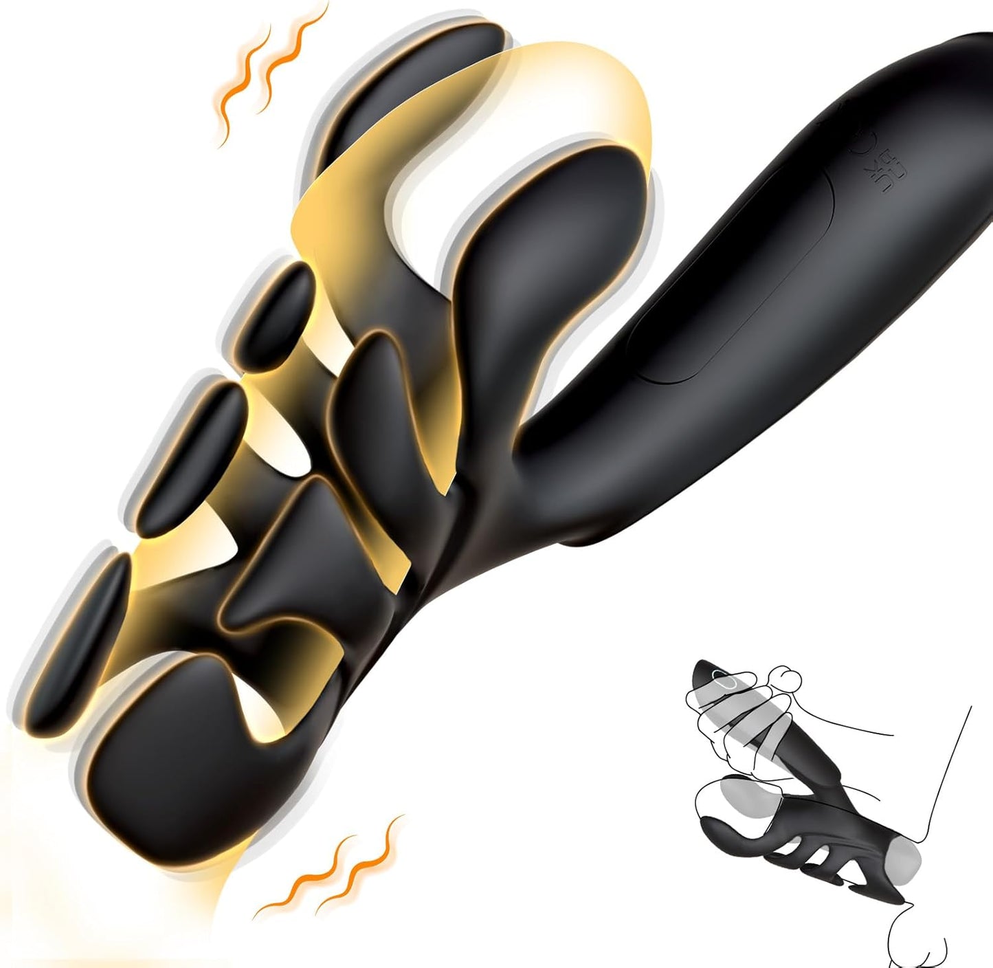 Automatic Penis Vibrator Trainer Extender with 10 Vibrating Modes