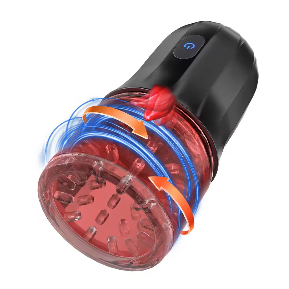 Automatic Masturbator Machine Piston Sucker Blowjob with 10 Rotation Modes