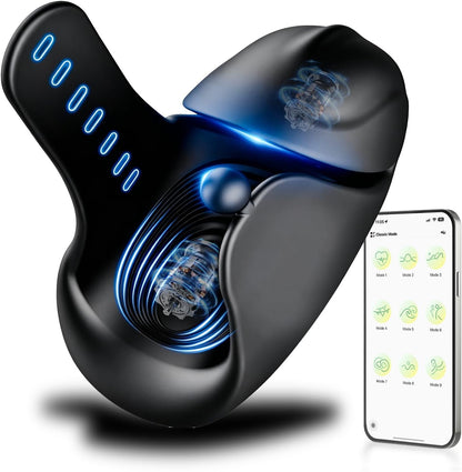 Electric Glans Trainer Penis Vibrator Stimulator with 9 Powerful Vibration Modes