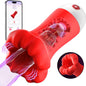 4 IN 1 Penis Vibrator Pocket Pussy Pump Stroker Blowjob with 9 Training Modes