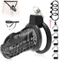 Invisible Lock Chastity Cage Device Lightweight Bondage Gear with 4 Ring Sizes