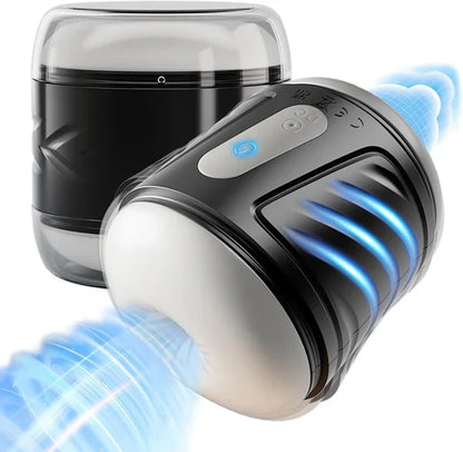 AUTO Penis Trainer Pocket Stroker Blowjob Masturbator with 10 Powerful Vibrators
