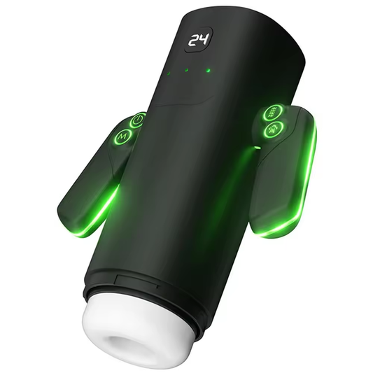 Handle Masturbator Blowjob Sex Machine with 5 Thruting & Sucking & 10 Vibrating Modes