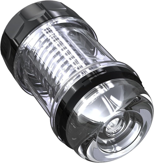 Spiral Suction Male Stroker Blowjob Masturbator with Textured Sleeve