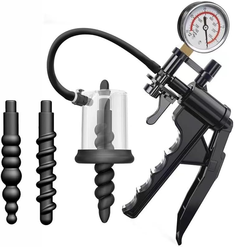 Anal Penis Vacuum Pump Prostate Massager Stimulator Masturbator Set