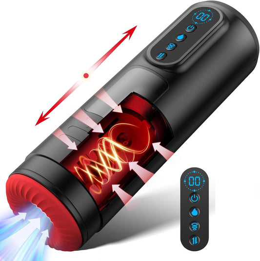 Automatic Masturbator Stroker Blowiob with 9 Sucking & Thrusting & Vibrating Modes