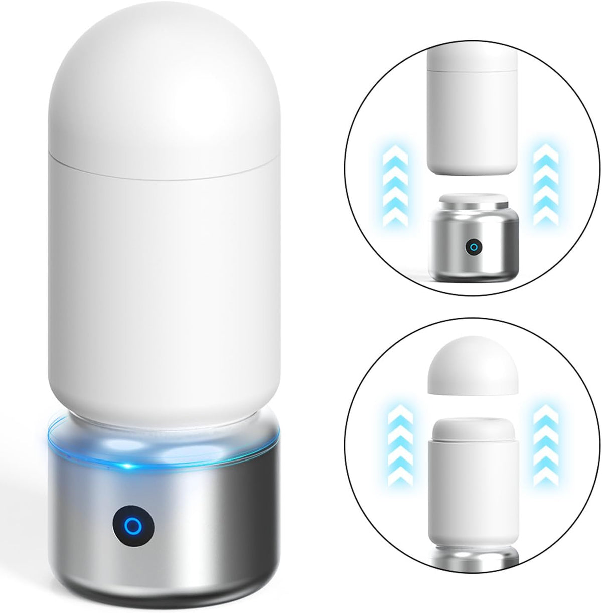 Detachable DIY Masturbator Penis Pump Pocket Pussy Stroker with 9 Vibration Modes
