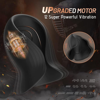 Automatic Penis Stroker Glans Massager Training Device with 10 Pulse Modes