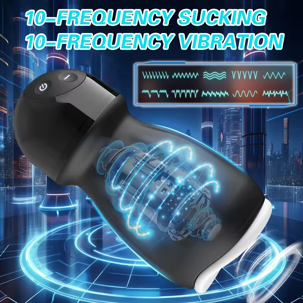 360°Full Wrapping Masturbator Penis Trainer with 10 Vibrating & Training Modes