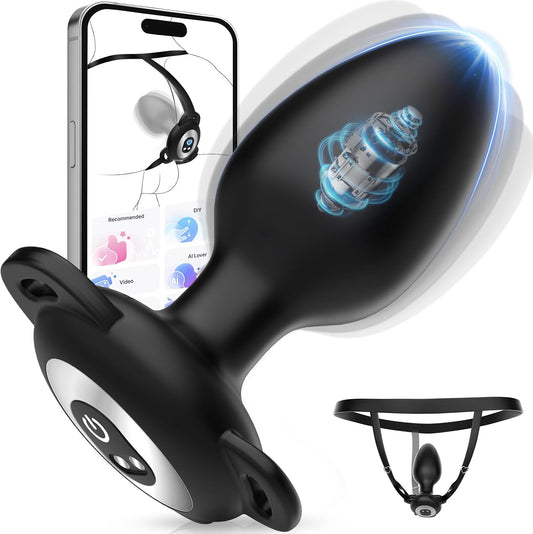Wearable Vibrator Butt Plug Prostate Massager with 10 Vibration Modes