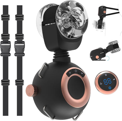 Strap-On Masturbator Sex Machine Stroker with 9 Vibrating & Swinging & Thrusting Modes