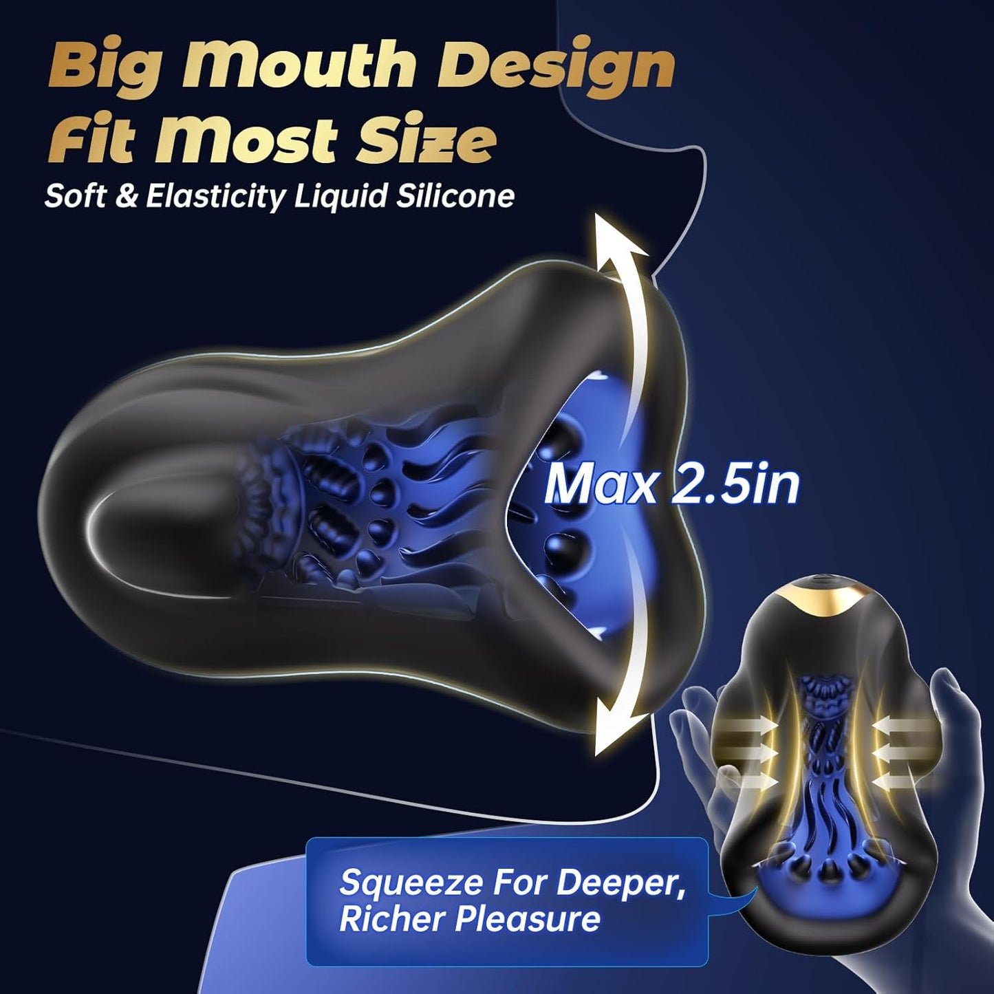 Electric Penis Trainer Glans Stimulator Masturbator with 6 Vibration Stimulation Modes