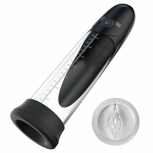 AI Intelligent Penis Pump Masturbator Stroker with Powerful Vacuum Suction