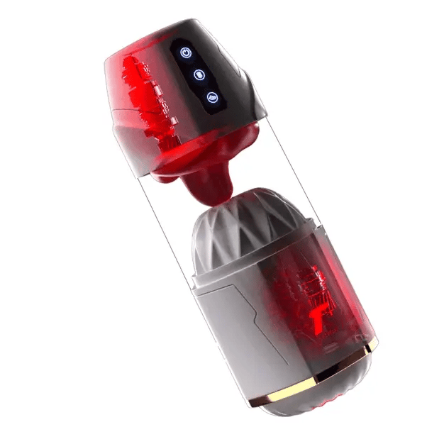 Automatic Masturbator Penis Pump Blowjob with 10 Suction & 10 Tongue Licking Modes