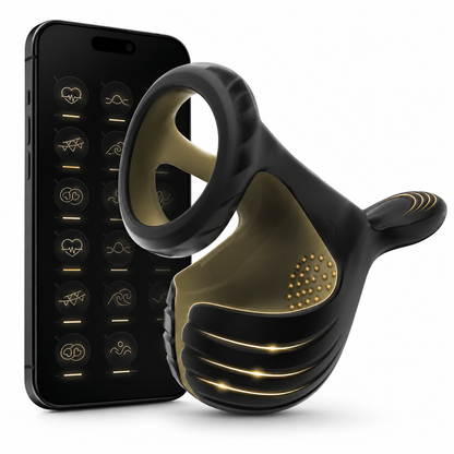 Testicle Trainer Cock Ring Penis Vibrator Massager with 10 Vibration Modes