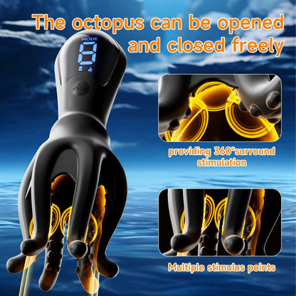 360° Wrapped Penis Vibrator Glans Trainer Masturbator with 9 Vibration Modes