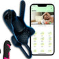 Penis Trainer Vibrator Cock Ring Anal Plug mit 10 Vibrating & Thrusting Modes