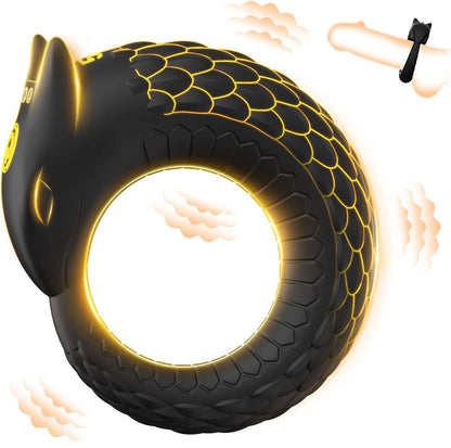 Dragon-Inspired Cock Ring Testicles Vibrator with 10 Powerful Vibration Modes