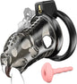 Adjustable Chastity Penis Cage Bondage Gear Device with 6 Sizes Rings