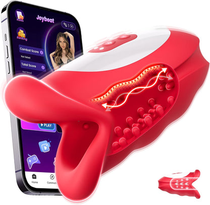 360° Blowjob Stroker Vibrator automatic masturbator with 10 Waving & Vibrating Modes