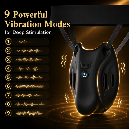 Electric Penis Trainer Vibrator Sets Chastity Cage Glans Stimulator with 9 Vibration Modes
