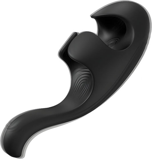 Squeezable Penis Trainer Vibrator Stroker Masturbator with 9 Flapping & Vibrating Modes