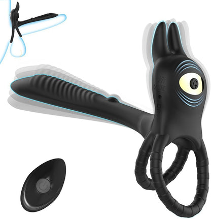 Remote Control Vibrating Cock Ring Penis Trainer Vibrator with 10 Modes