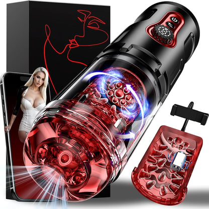 Automatic Masturbator Penis Pump Stroker Blowjob with 5 Thrustings & 9 Rotations