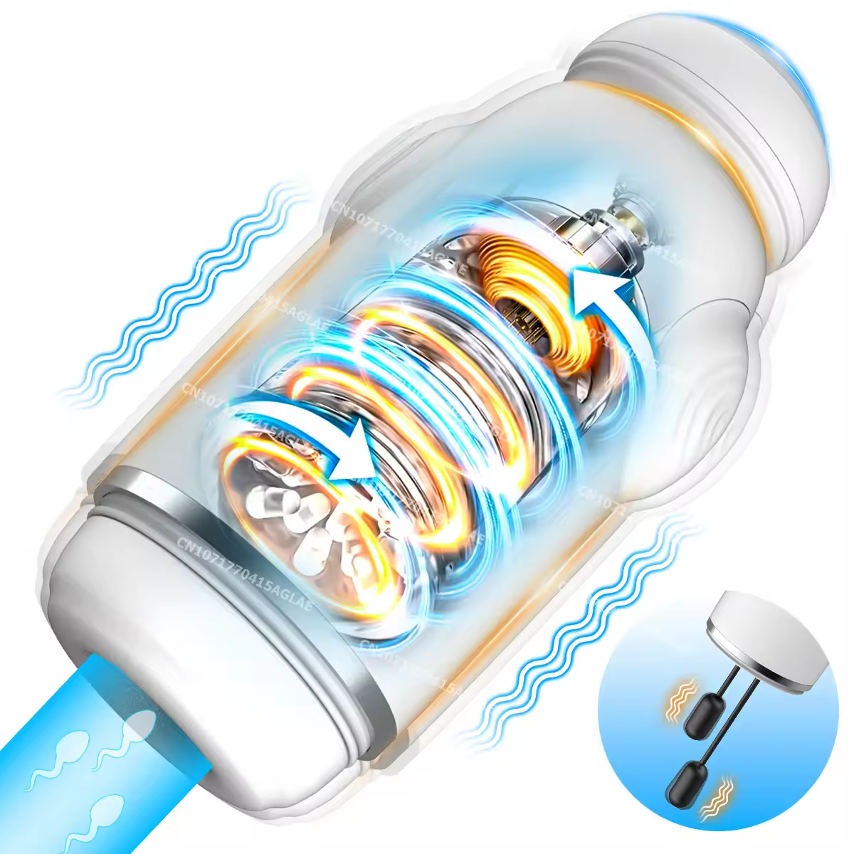 Automatic Masturbator Penis Stroker Blowjob with 10 Vibration Modes