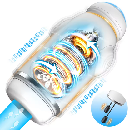 Automatic Masturbator Penis Stroker Blowjob with 10 Vibration Modes
