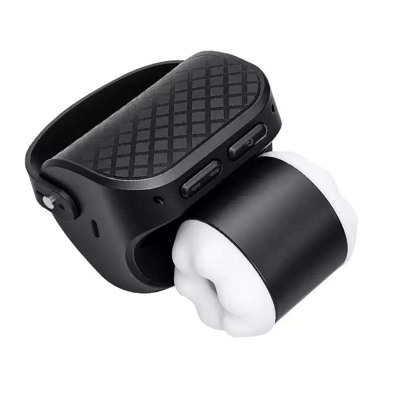 200 Strokes/Min Compact Masturbator Pocket Pussy Stroker Blowjob with 3 Thrusting Modes