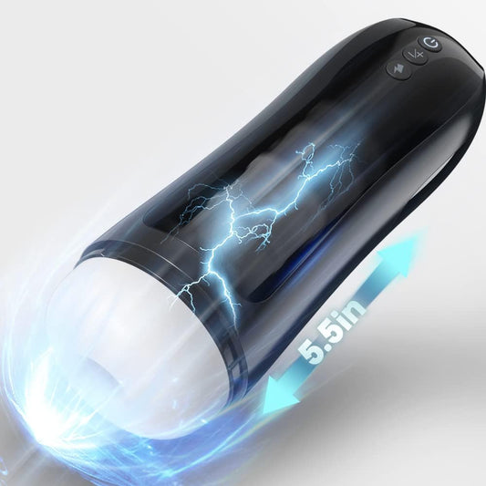 Automatic Masturbator Pocket Pussy Stroker with 7 Thrusting & 7 Vibration Modes