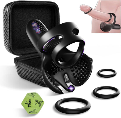 APP Smart Control Penis Trainer Vibrator Cock Ring Stimulator with 9 Vibration Modes