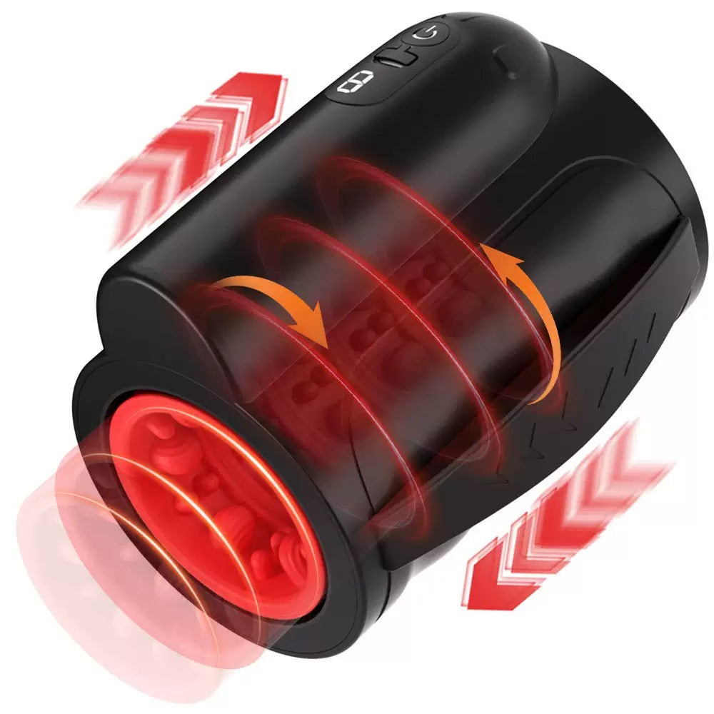 Hands-Free Penis Trainer Vibrator Stoker with 7 Thrusting & 7 Rotating Modes