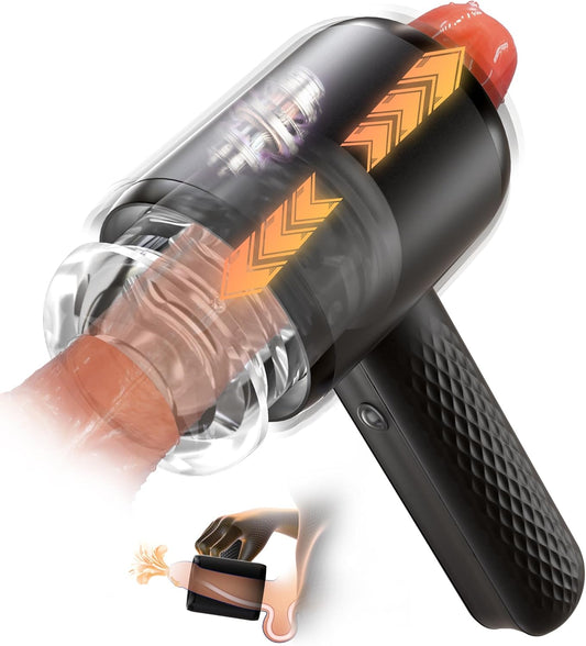 Automatic Masturbator Stroker Sex Machine with 6 Thrusting & Vibration Modes