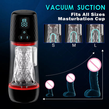 Intelligent Masturbator Penis Pump Stroker Blowjob with 9 Suction & 9 Vibration Modes