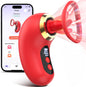Rose Vibrator G spot Stimulator with 3 Sucking & 9 Tongue Licking & Vibrating Modes