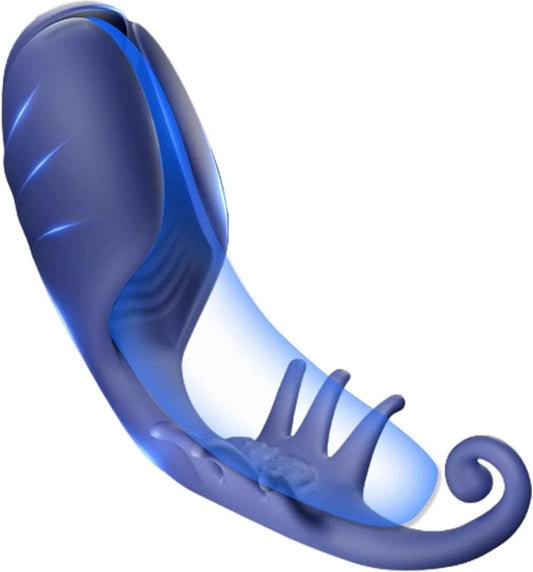 Penis Training Vibrator Glans Stimulator Masturbator with 10 Vibrating Modes