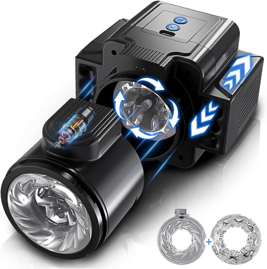 Mr.Camera-shaped Automatic Masturbator with 7 Thrusting & Rotating & Vibrating Modes