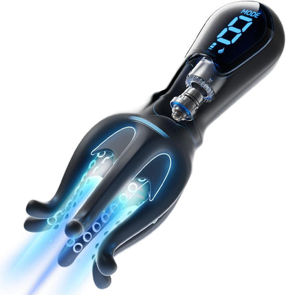 360° Wrapped Penis Vibrator Glans Trainer Masturbator with 9 Vibration Modes