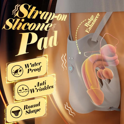 Portable Penis Cage Chastity Belt BDSM Protection Testicle Trainer with with 9 Modes & APP Control