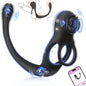 4 IN 1 Rose Cock Ring Penis Vibrator Prostate Massager Anal Plug with 10 Vibration Levels