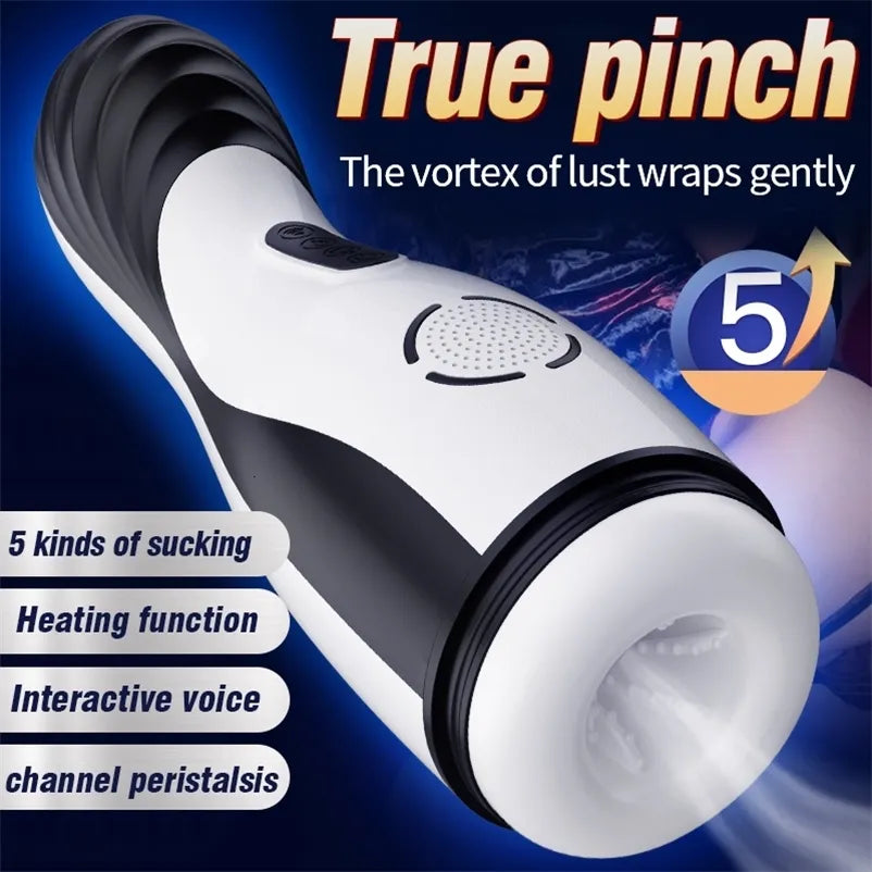 Automatic Masturbator Stroker Sex Machine with 5 Peristaltic & 10 Vibration Modes