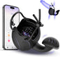 Glans Trainer Cock Rings Testicle Stimulator Masturbator with 10 Vibrations