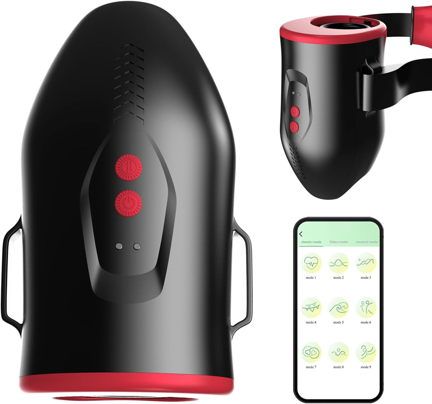 Automatic Sucking Male Masturbation Cup Stroker with 6 Vibrating & Thrusting Modes