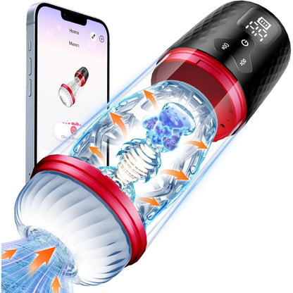 Intelligent Masturbator Penis Pump Stroker Blowjob with 9 Suction & 9 Vibration Modes