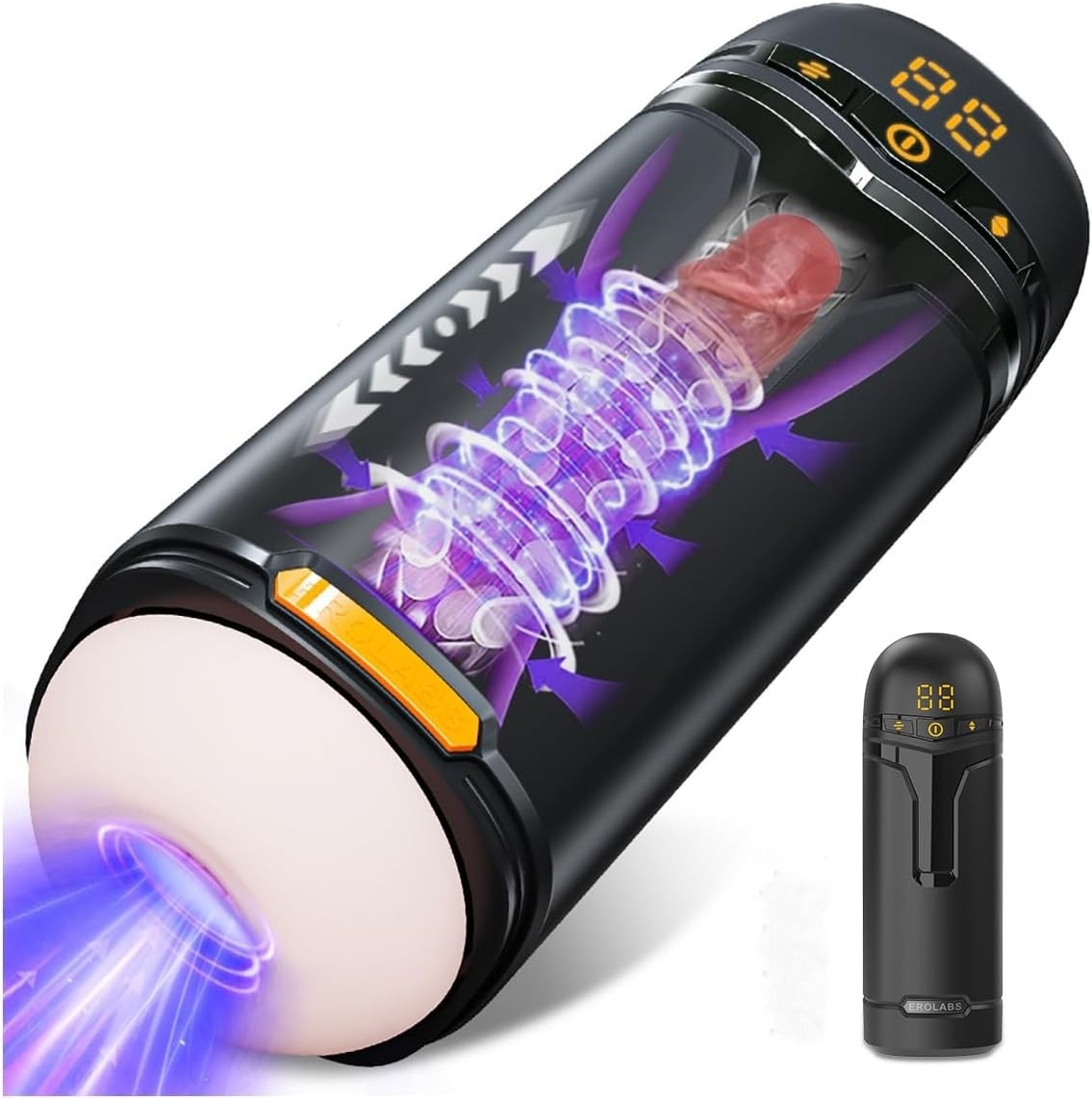 Electric Masturbator Vacuum Pump with 10 Thrusting & Rotating & Vibrating & Sucking