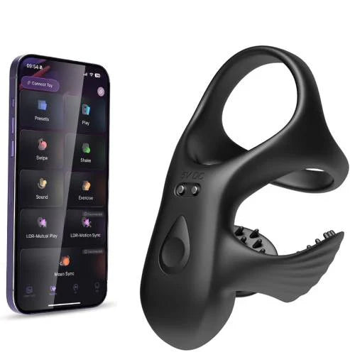 Electric Testicle Penis Trainer Vibrator Massager Cock Ring with 9 Vibration Modes